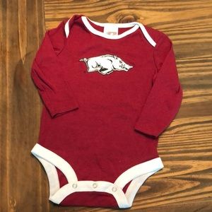 Arkansas Razorback onesie